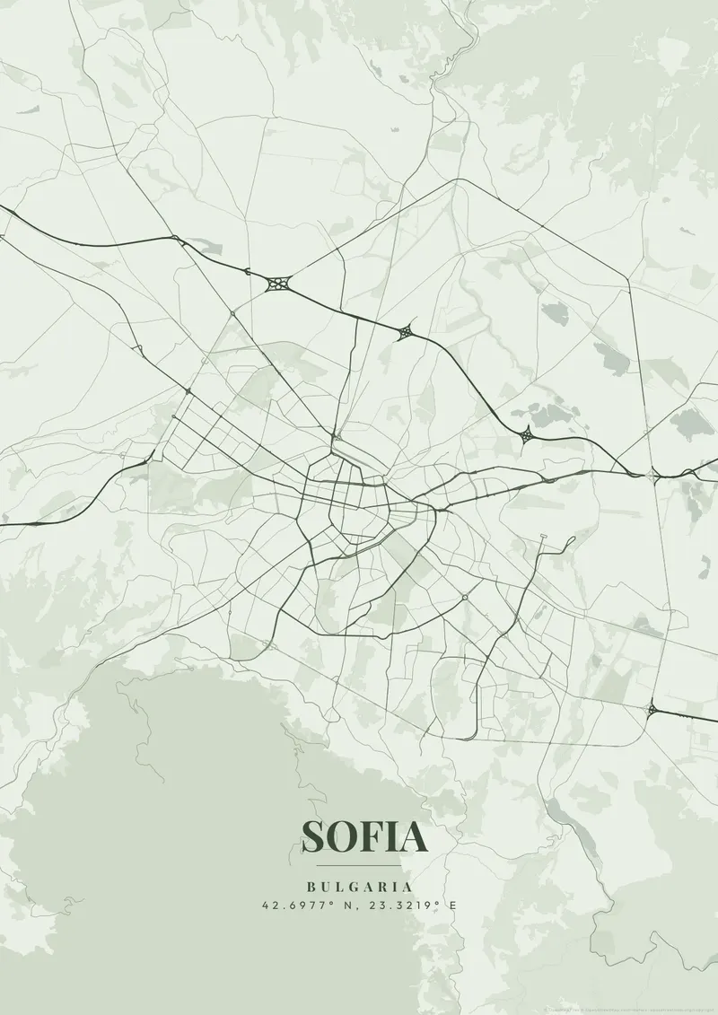 Sofia Sage Garden map poster